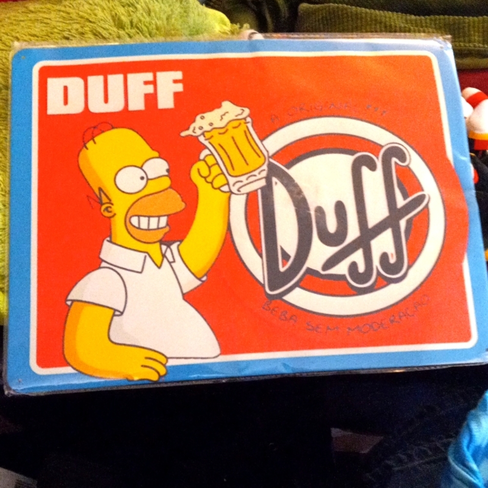 The Simpsons Duff  Metal Sign Decor